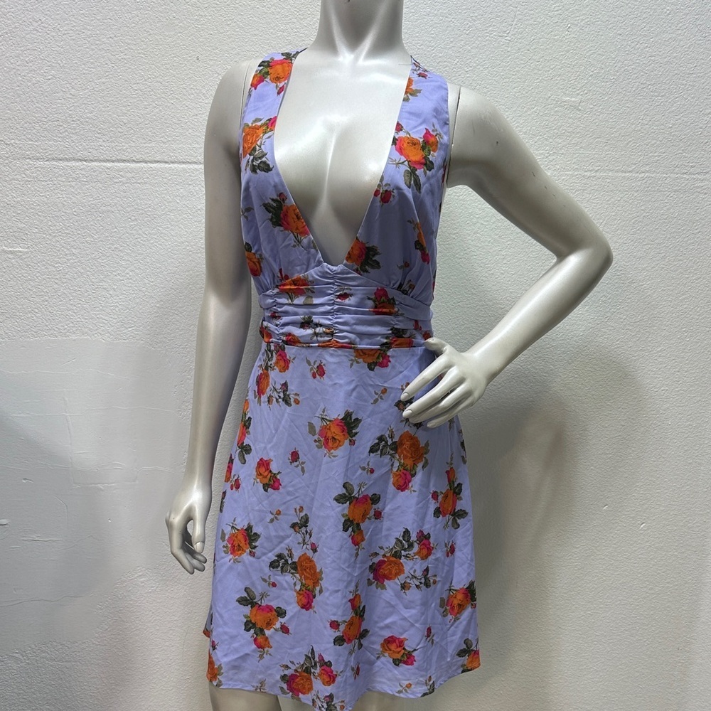 NWOT Princess Polly Connelly Mini Dress in Blue Floral